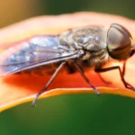 Tábano (Tabanus bovinus) posado sobre una flor